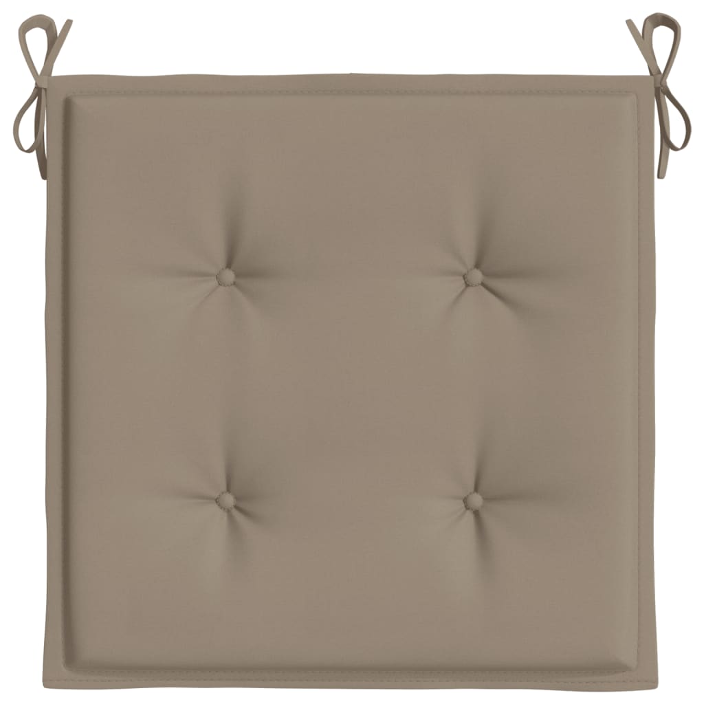 Cuscini per Sedia 6 pz Tortora 40x40x3 cm in Tessuto Oxford 314019