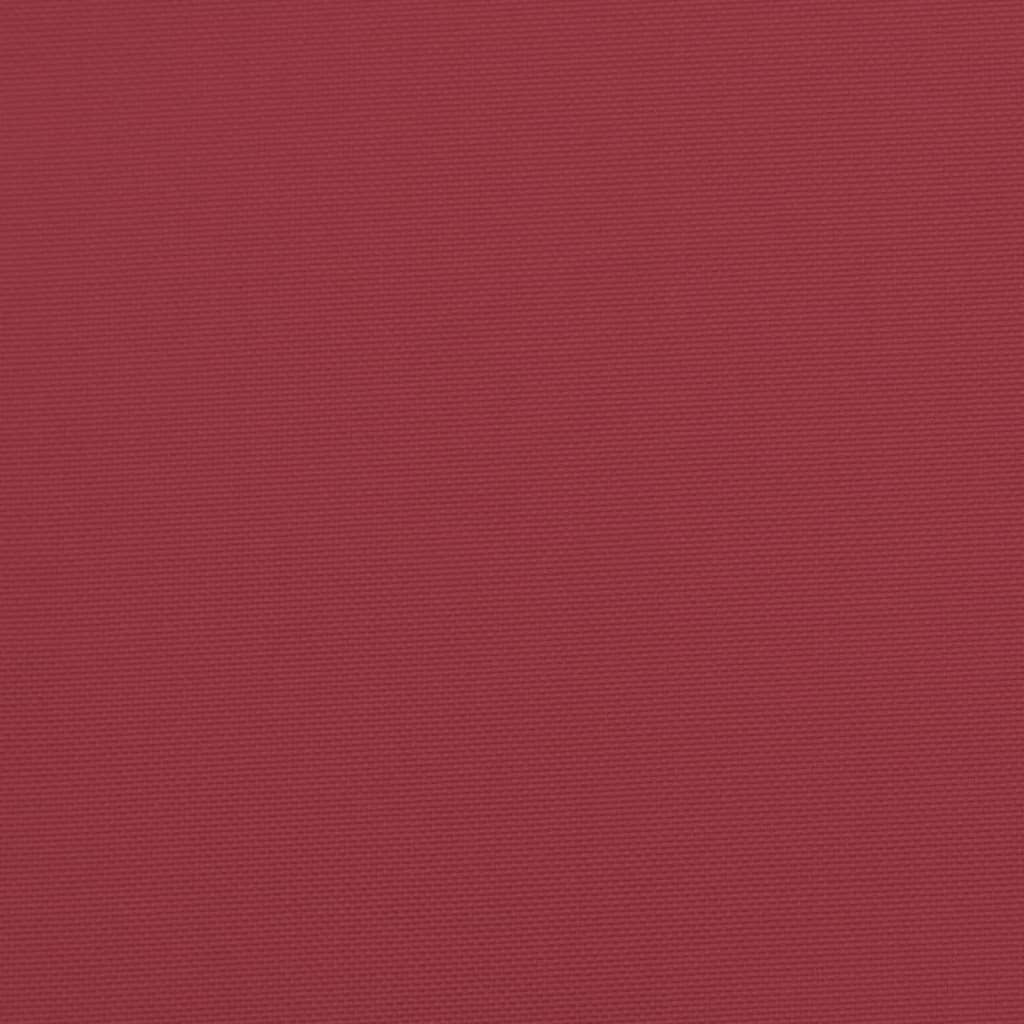 Cuscini per Sedia 2 pz Rosso Vino 40x40x3 cm in Tessuto Oxford 314020