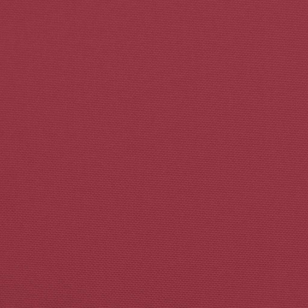 Cuscini per Sedia 6 pz Rosso Vino 40x40x3 cm in Tessuto Oxford 314022