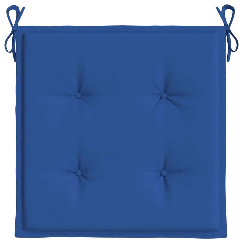 Cuscini per Sedia 4 pz Blu Reale 40x40x3 cm in Tessuto Oxford 314024