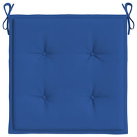 Cuscini per Sedie da Esterno 4 pz Blu Reale 40x40x3 cm Tessuto cod mxl 67996