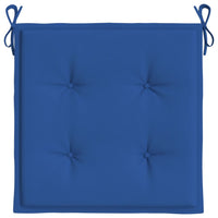 Cuscini per Sedie da Esterno 6 pz Blu Reale 40x40x3 cm Tessuto cod mxl 68079