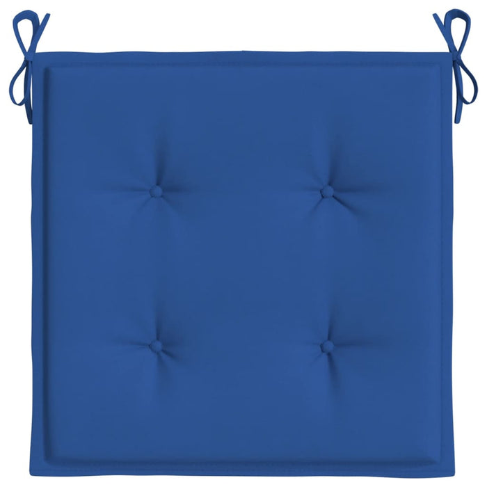 Cuscini per Sedie da Esterno 6 pz Blu Reale 40x40x3 cm Tessuto cod mxl 68079