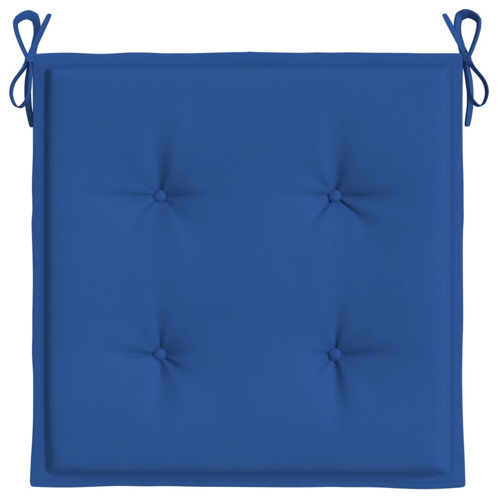 Cuscini per Sedia 6 pz Blu Reale 40x40x3 cm in Tessuto Oxford 314025