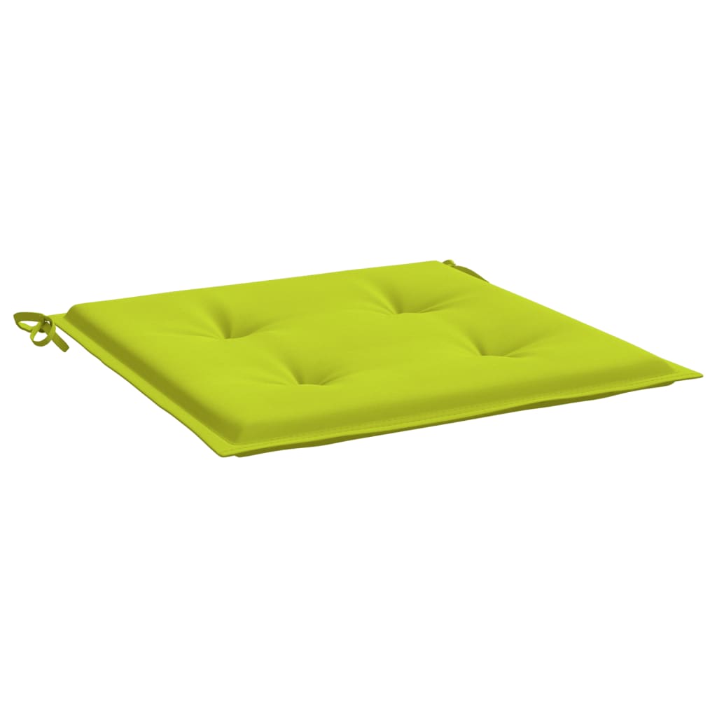 Cuscini per Sedia 2 pz Verde Intenso 40x40x3 cm Tessuto Oxford 314026