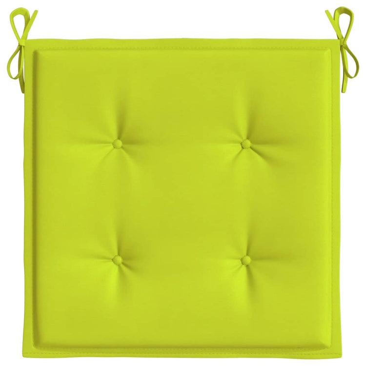 Cuscini per Sedia 4 pz Verde Intenso 40x40x3 cm Tessuto Oxford 314027