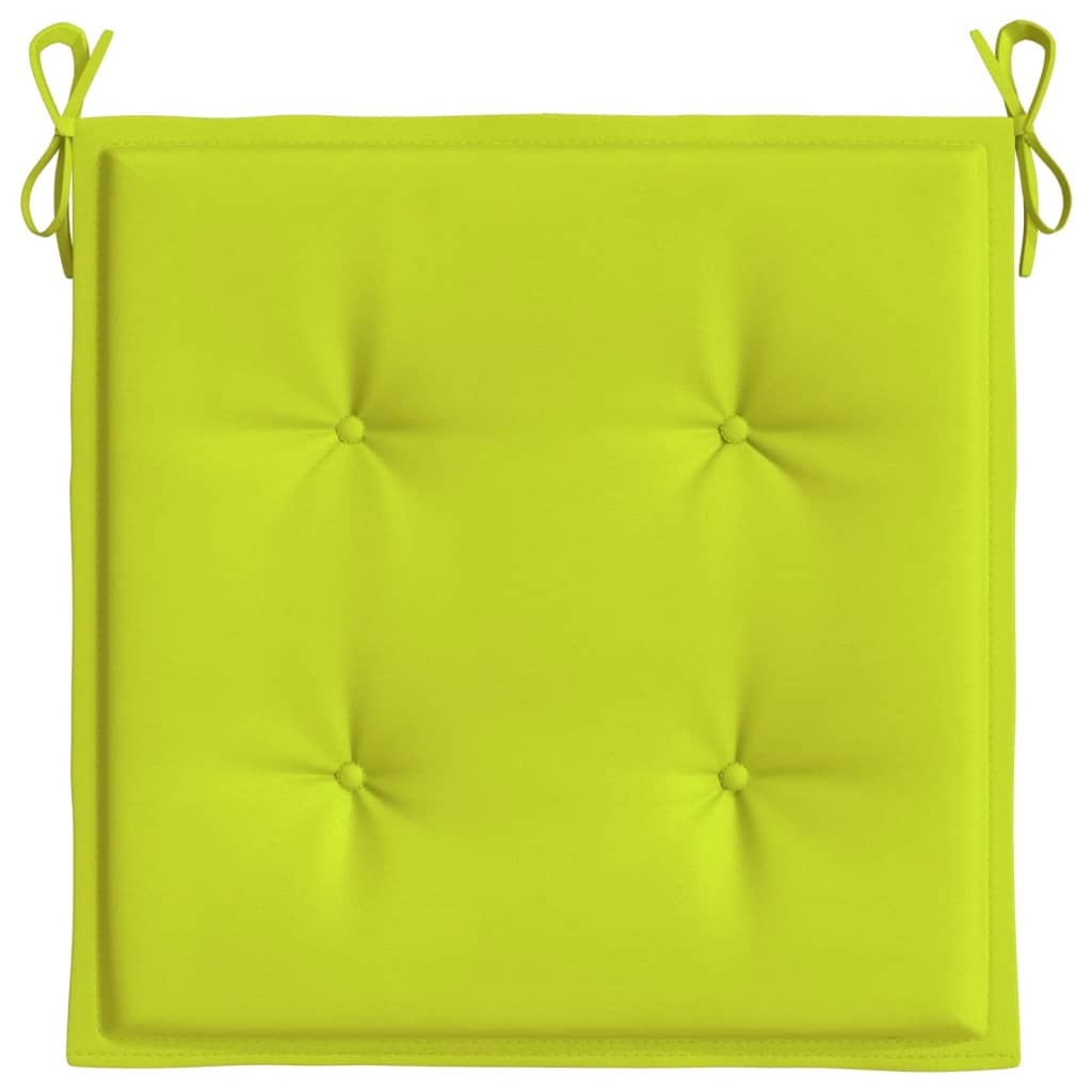 Cuscini per Sedia 6 pz Verde Intenso 40x40x3 cm Tessuto Oxford 314028