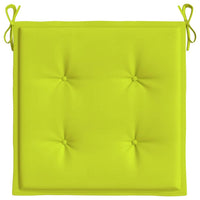 Cuscini per Sedia 6 pz Verde Intenso 40x40x3 cm Tessuto Oxford 314028