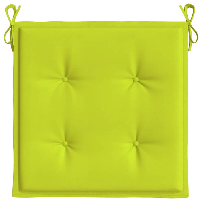 Cuscini per Sedia 6 pz Verde Intenso 40x40x3 cm Tessuto Oxford 314028