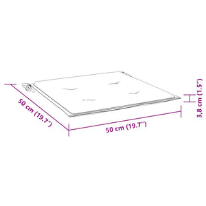 Cuscini per Sedia 6 pz Antracite 50x50x3 cm in Tessuto Oxford 314039