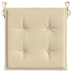 Cuscini per Sedie da Giardino 4 pz Beige 50x50x3 cm in Tessuto cod mxl 68278