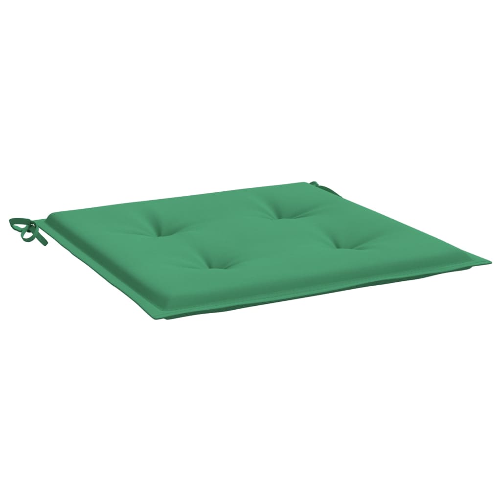 Cuscini per Sedie da Giardino 4 pz Verdi 50x50x3 cm Tessuto cod mxl 68372