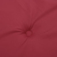 Cuscini per Sedia 6 pz Rosso Vino 50x50x3 cm in Tessuto Oxford 314058