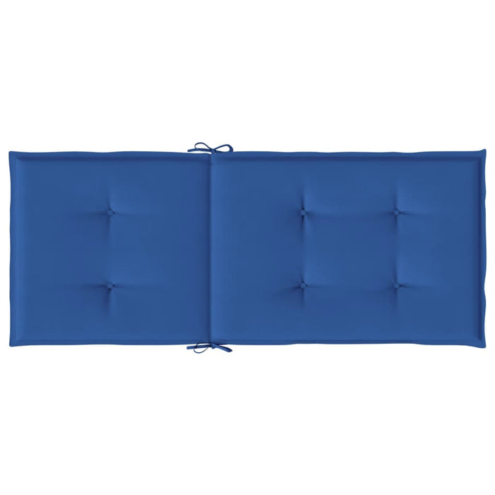 Cuscini per Sedie da Giardino 4 pz Blu Reale 120x50x3 cm cod mxl 68242