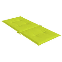 Cuscini per Sedie da Giardino 4 pz Verde Brillante 120x50x3 cm cod mxl 55228