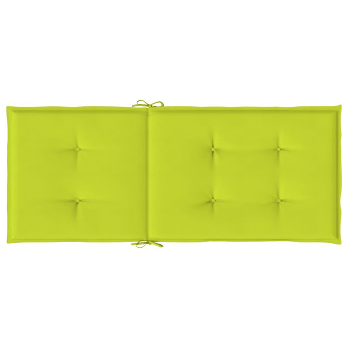 Cuscini per Sedie da Giardino 4 pz Verde Brillante 120x50x3 cm cod mxl 55228