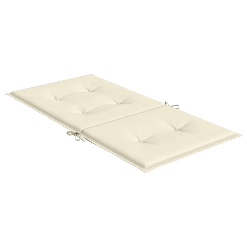 Cuscini per Sedia 6 pz Crema 100x50x3 cm in Tessuto Oxford 314133