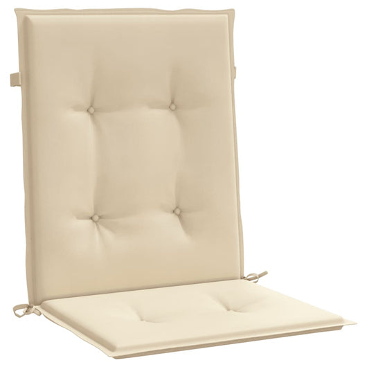 Cuscini per Sedie da Giardino 6 pz Beige 100x50x3 cm