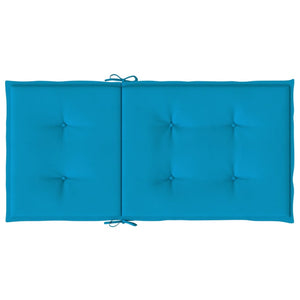 Cuscini per Sedie da Giardino 6 pz Blu 100x50x3 cm