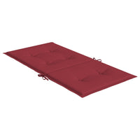 Cuscini per Sedie da Giardino 6 pz Rosso Vino 100x50x3 cm cod mxl 68333