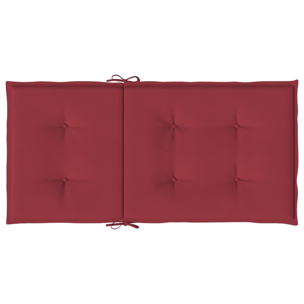 Cuscini per Sedie da Giardino 6 pz Rosso Vino 100x50x3 cm cod mxl 68333