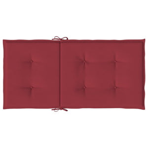 Cuscini per Sedie da Giardino 6 pz Rosso Vino 100x50x3 cm cod mxl 68333