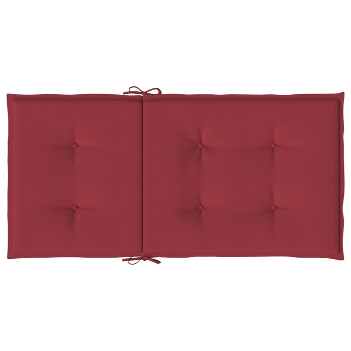 Cuscini per Sedie da Giardino 6 pz Rosso Vino 100x50x3 cm cod mxl 68333