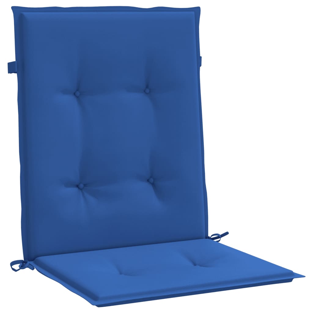 Cuscini per Sedia 2 pz Blu Reale 100x50x3 cm in Tessuto Oxford 314143