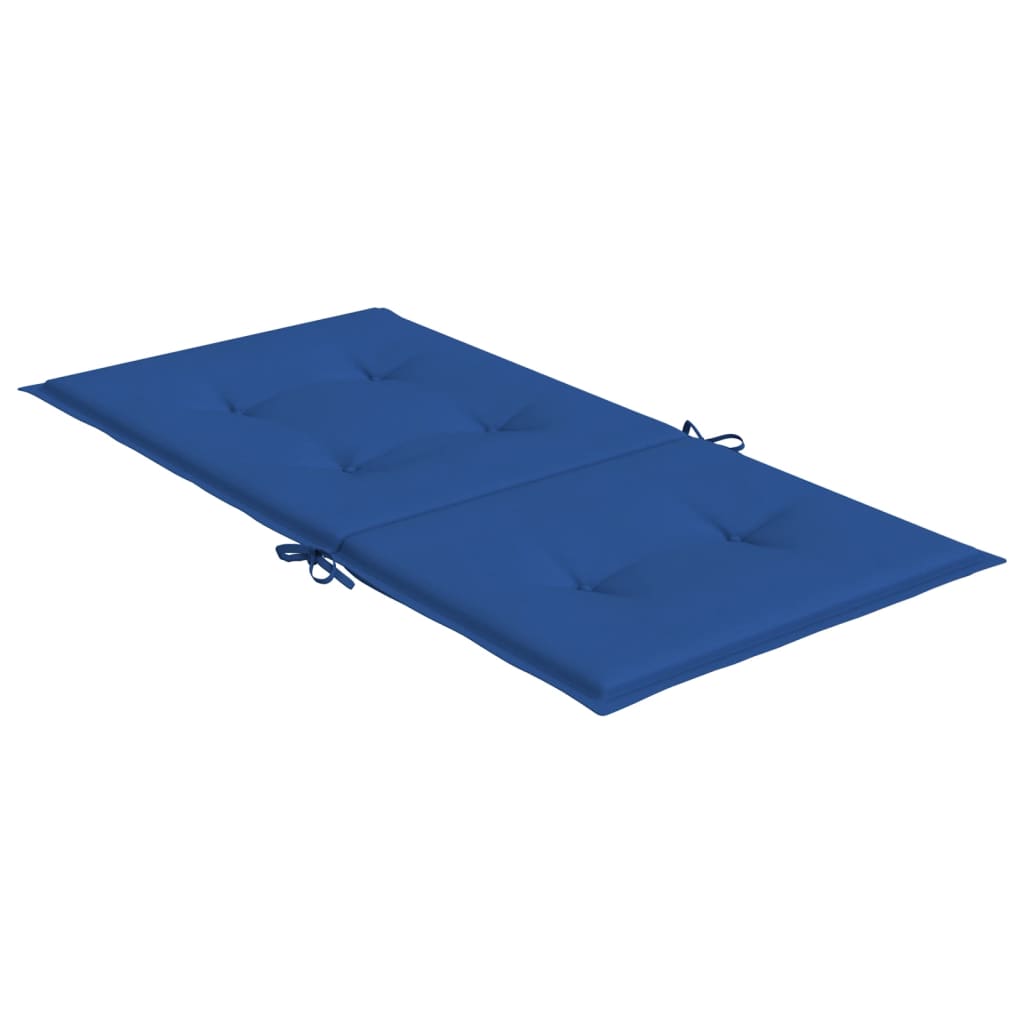 Cuscini per Sedia 2 pz Blu Reale 100x50x3 cm in Tessuto Oxford 314143