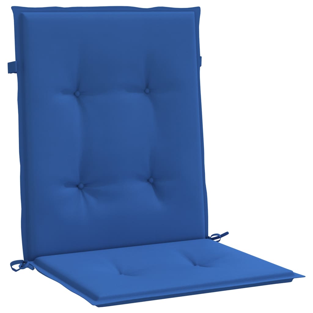 Cuscini per Sedia 4 pz Blu Reale 100x50x3 cm in Tessuto Oxford 314144