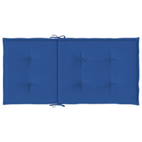 Cuscini per Sedie da Giardino 4 pz Blu Reale 100x50x3 cm cod mxl 64852