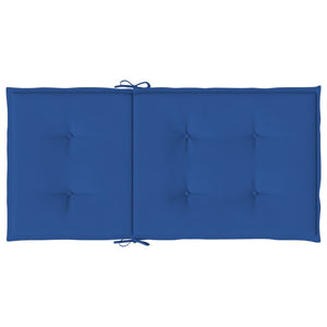 Cuscini per Sedie da Giardino 4 pz Blu Reale 100x50x3 cm cod mxl 64852