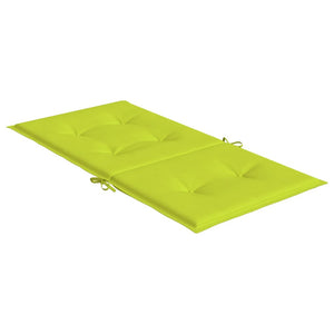 Cuscini per Sedia 2 pz Verde Intenso 100x50x3 cm Tessuto Oxford 314146