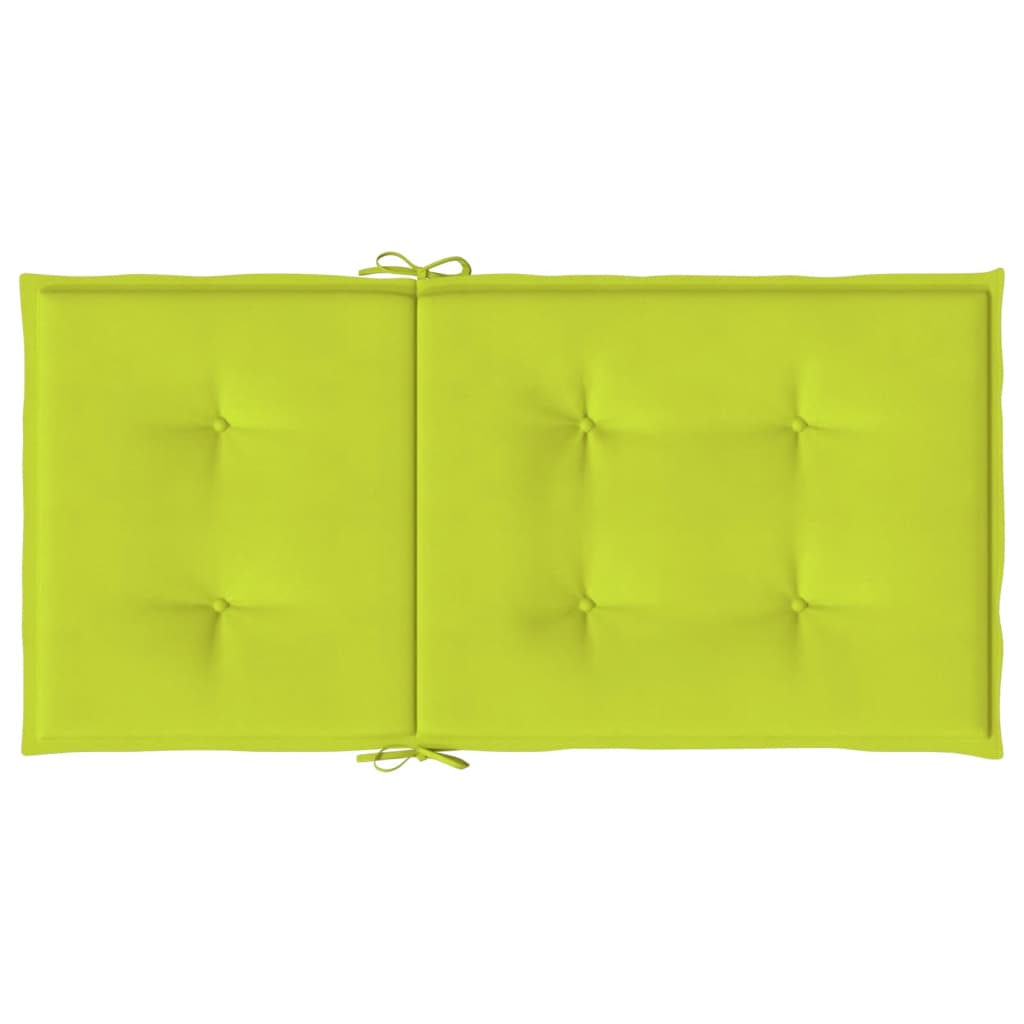 Cuscini per Sedia 2 pz Verde Intenso 100x50x3 cm Tessuto Oxford 314146