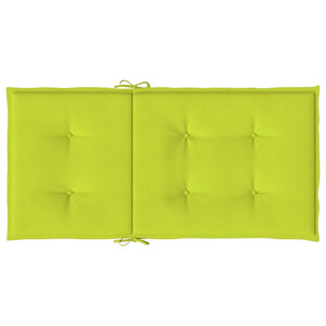 Cuscini per Sedia 2 pz Verde Intenso 100x50x3 cm Tessuto Oxford 314146