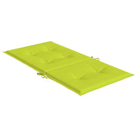 Cuscini per Sedia 4 pz Verde Intenso 100x50x3 cm Tessuto Oxford 314147