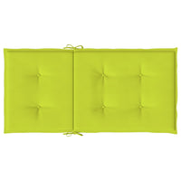 Cuscini per Sedie da Giardino 4 pz Verde Brillante 100x50x3 cm cod mxl 54852