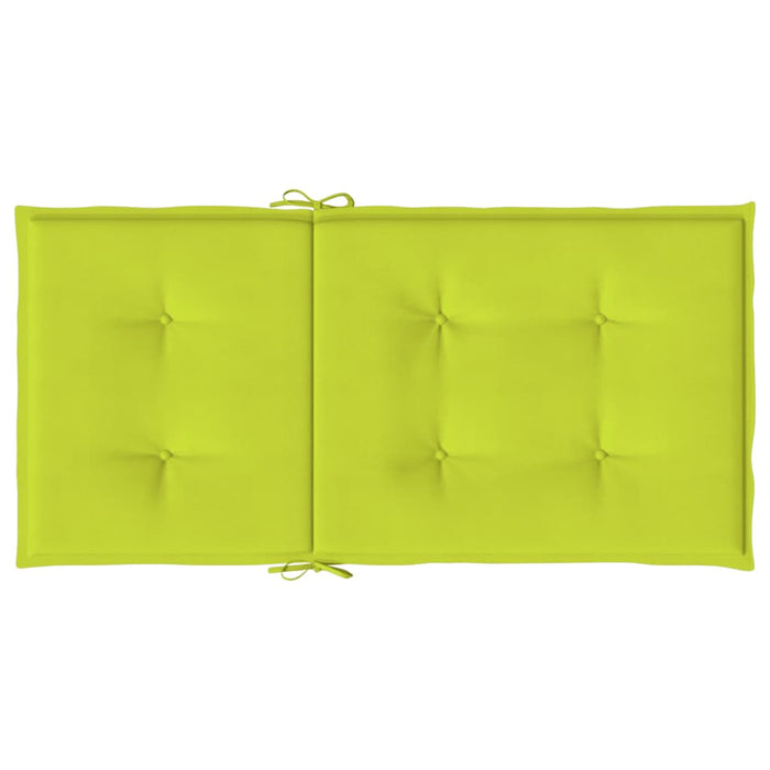 Cuscini per Sedie da Giardino 4 pz Verde Brillante 100x50x3 cm cod mxl 54852