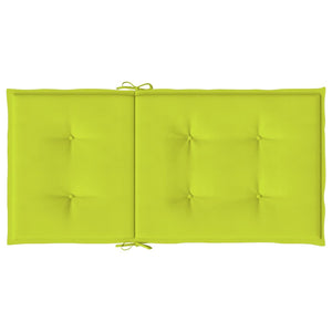 Cuscini per Sedia 4 pz Verde Intenso 100x50x3 cm Tessuto Oxford 314147