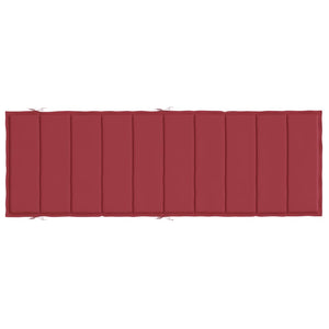 Cuscino per Lettino Prendisole Rosso Vino 186x58x3 cm