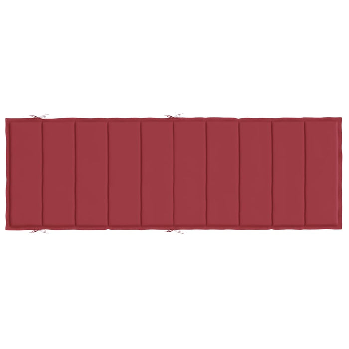 Cuscino per Lettino Prendisole Rosso Vino 186x58x3 cm