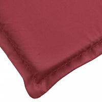 Cuscino per Lettino Rosso Vino 186x58x3 cm in Tessuto Oxford 314167