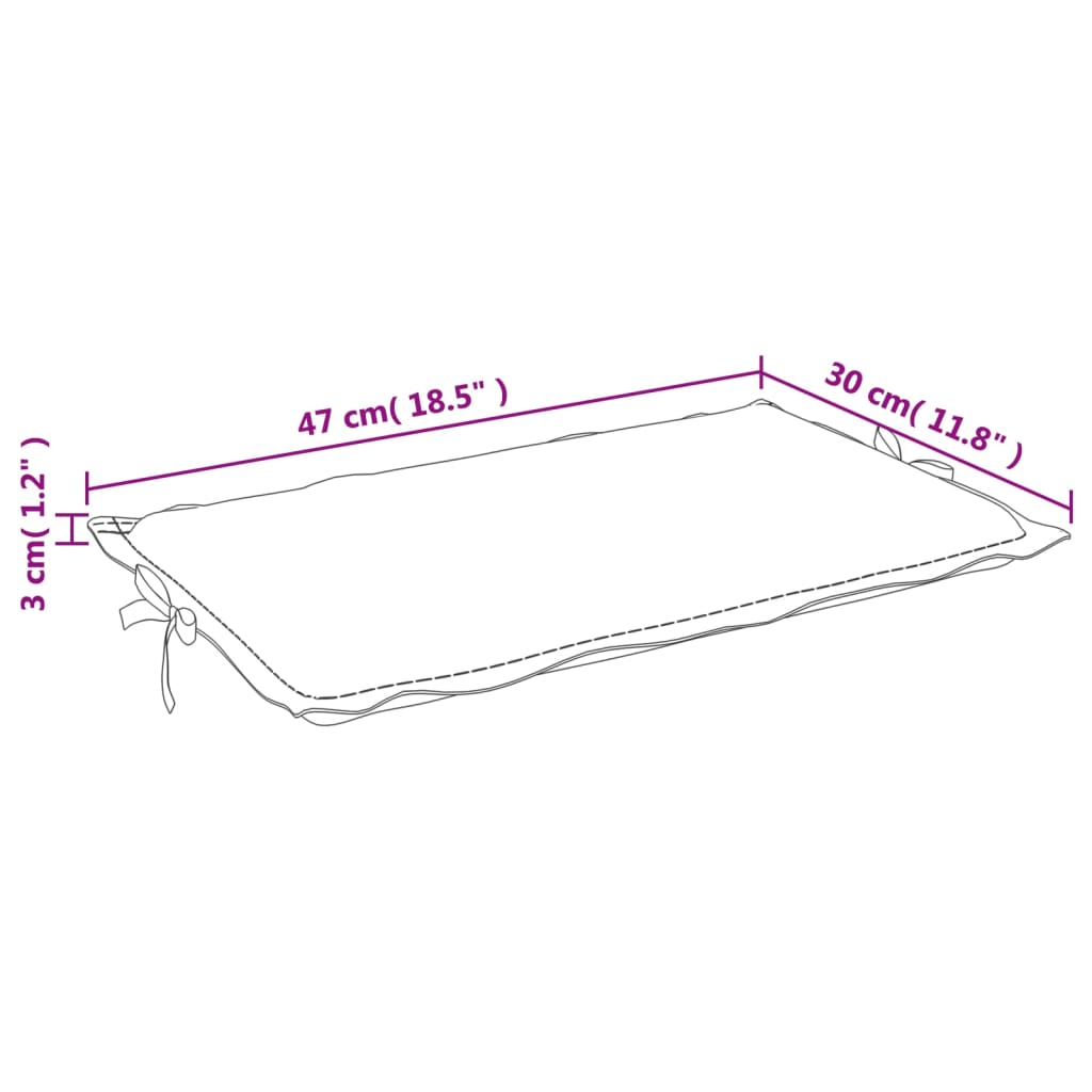 Cuscino per Lettino Prendisole a Quadri Grigi 186x58x3 cm cod mxl 54737