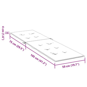 Cuscino per Sdraio Crema (75+105)x50x3m cod mxl 59470