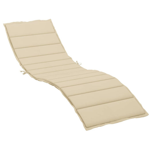 Cuscino per Lettino Prendisole Beige 200x50x3 cm in Tessuto cod mxl 68002