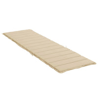 Cuscino per Lettino Prendisole Beige 200x50x3 cm in Tessuto cod mxl 68002