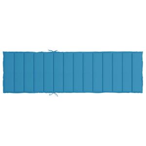 Cuscino per Lettino Prendisole Blu 200x50x3 cm in Tessuto cod mxl 65850