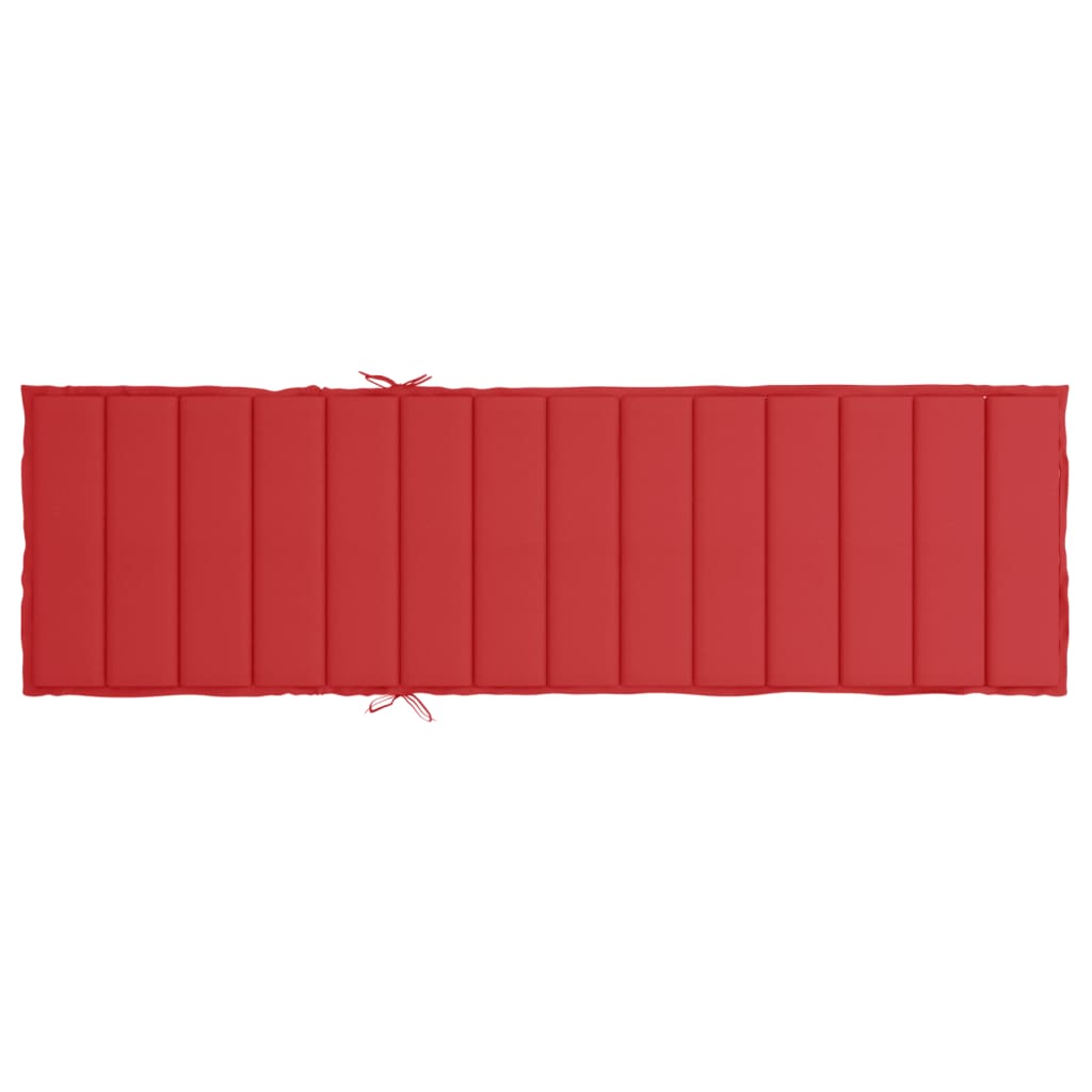 Cuscino per Lettino Prendisole Rosso 200x50x3 cm in Tessuto cod mxl 59432