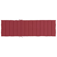 Cuscino per Lettino Prendisole Rosso Vino 200x50x3cm in Tessuto cod mxl 46334