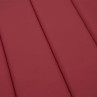 Cuscino per Lettino Prendisole Rosso Vino 200x50x3cm in Tessuto cod mxl 46334